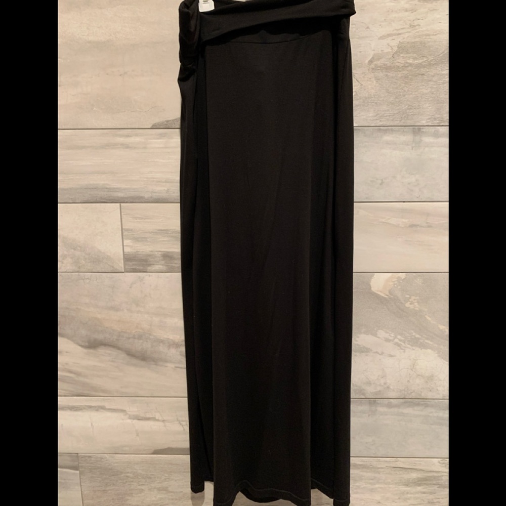 Athleta maxi skirt, black, super soft jersey fabric